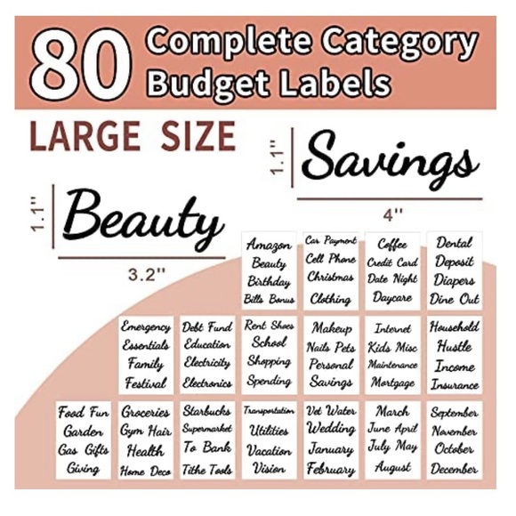 Brand New/Unused Budget Binder with Label Stickers - Picture 5 of 15